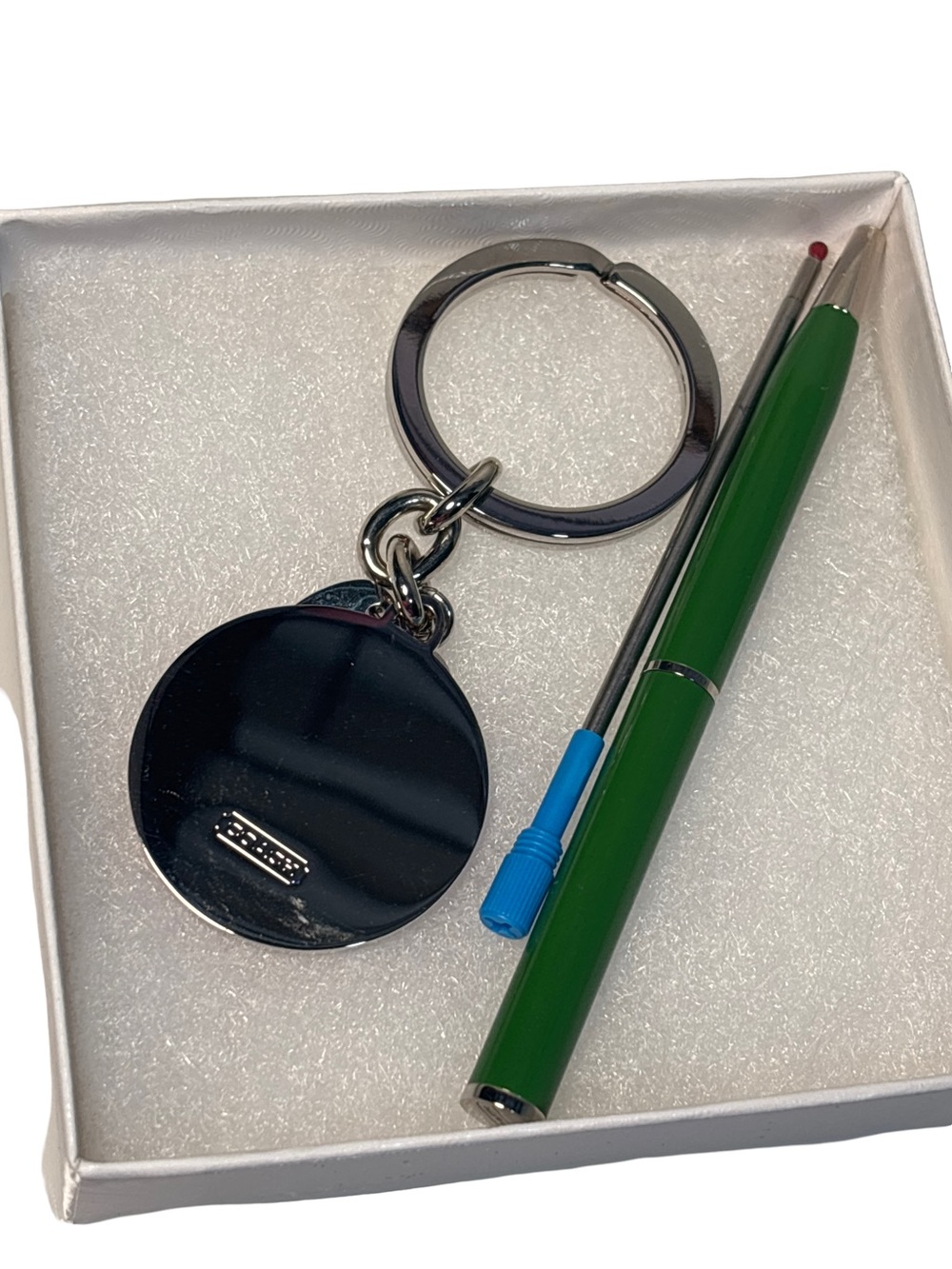 Coach Orange Key Chain with Coach pen - Picture 3 of 3